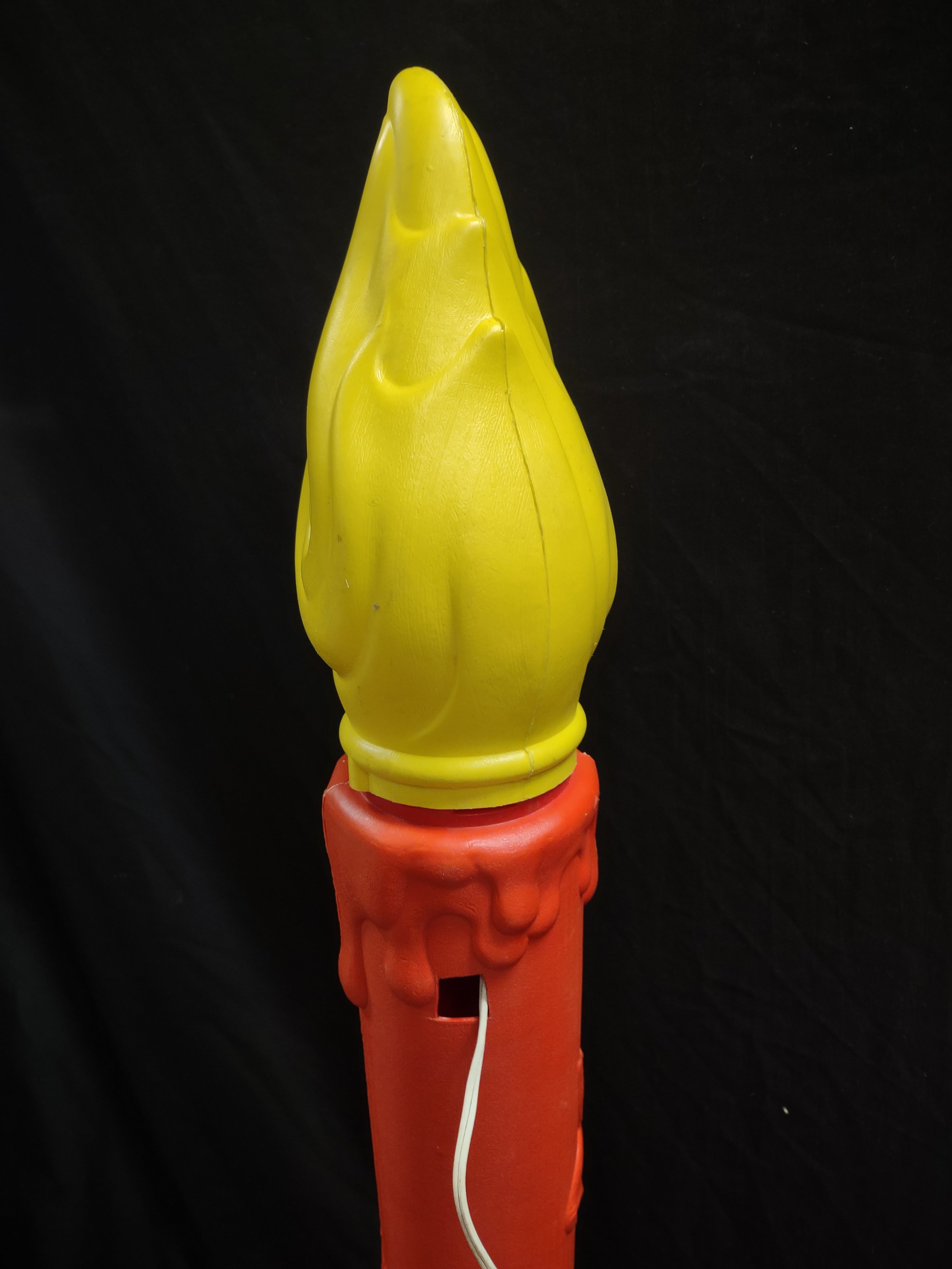Vintage Christmas Blow Mold Candle Light Up 40" (lot 2325)
