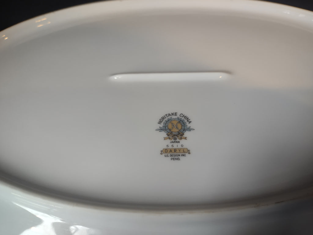 Vintage Noritake Japan Serving Platter Rose Daryl 14" (lot 2615)