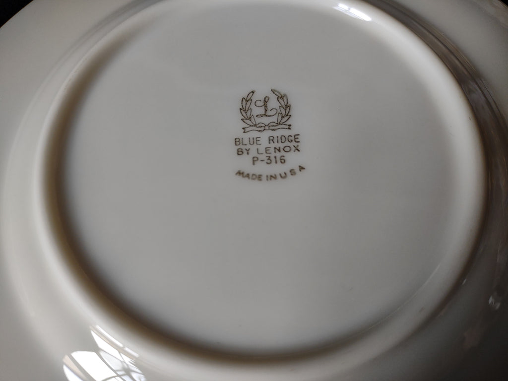Vintage Lenox Cup Liner ONLY Blue Ridge Gold Stamp (lot 1789)