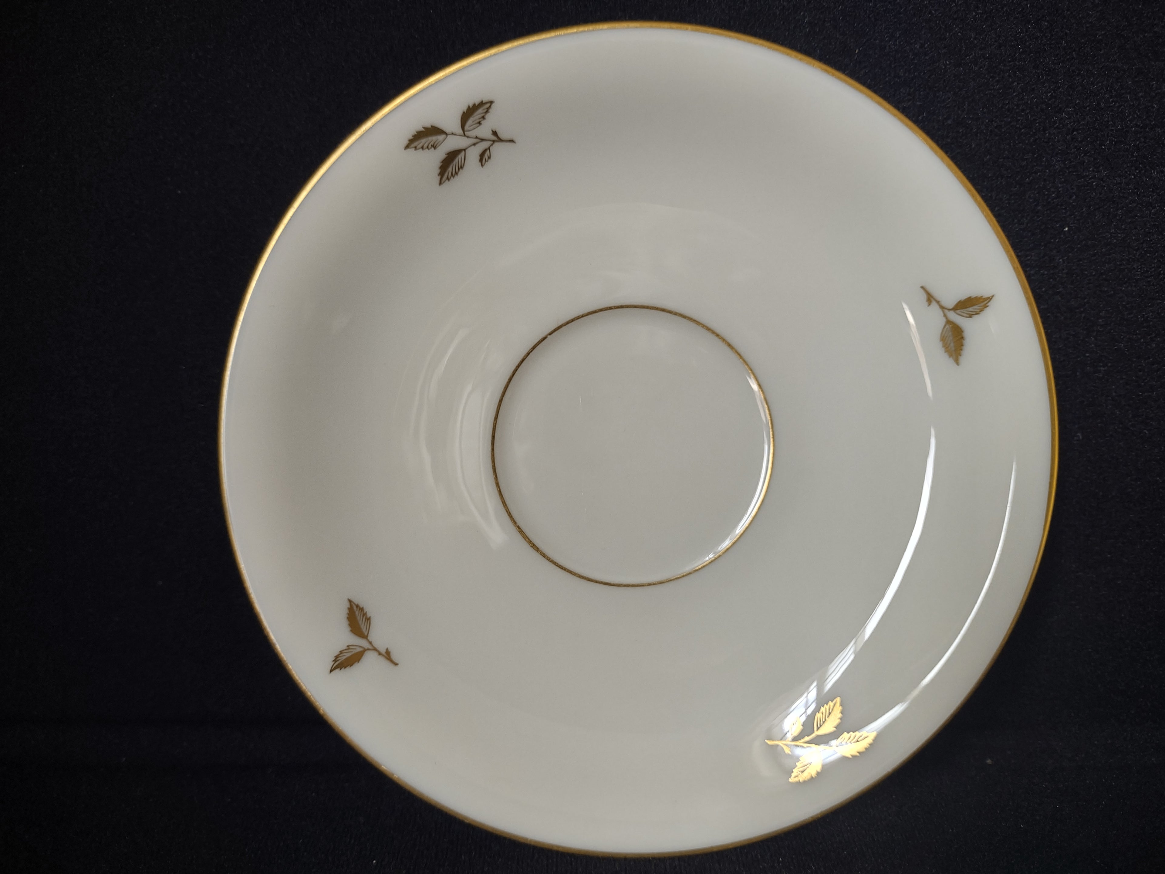 Vintage Rhodora by Lenox Saucer ONLY Rose Flower Gold (lot 1794)