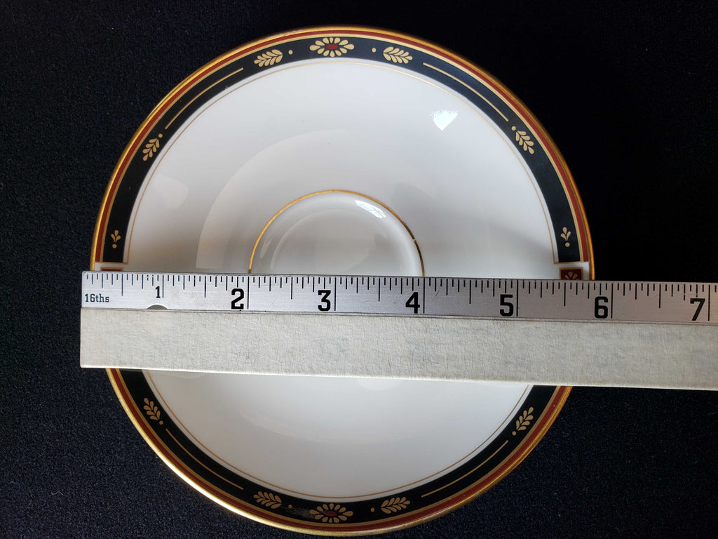 Vintage Lenox Regency Black Tea Cup with Saucer (lot 1934)