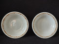 Vintage Pyrex Milk Glass Copper Filigree Sauce Serving Small Bowl x 2 (lot 5212)