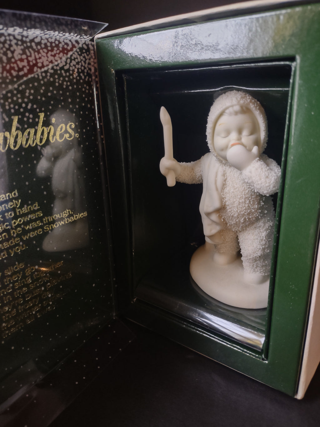 Vintage Christmas Snowbabies Winter Tales "I am so sleepy" (lot 1445)