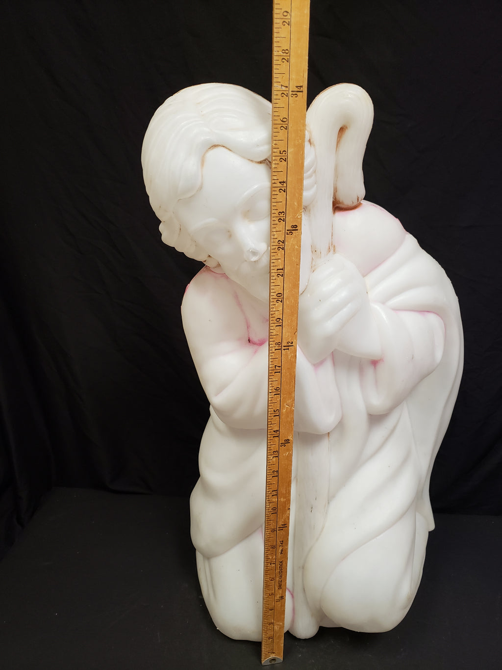 Vintage Christmas Outdoor White Joseph Blow Mold 28" (lot 2262)