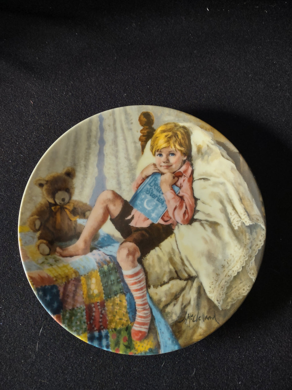 Vintage Mother Goose Collector Plate 6th Issue Diddle Diddle Dumpling (Lot 5117)