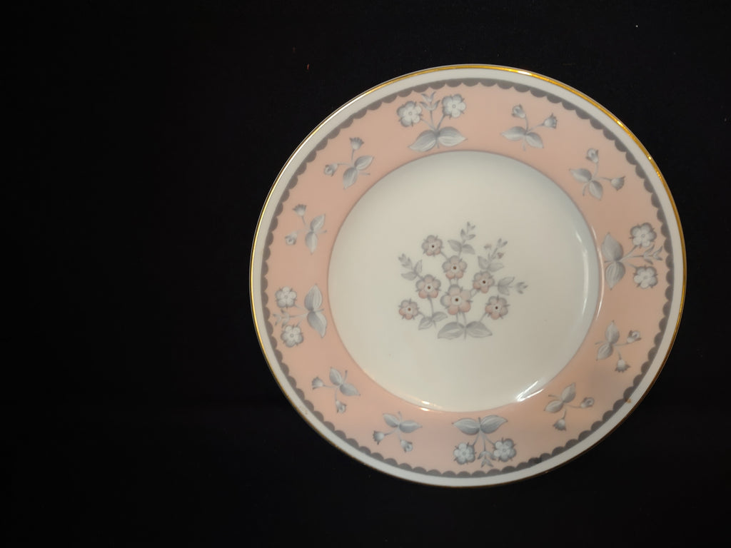 Wedgwood Pimpernel Pink Bread Butter Plate 6" Brown Stamp (lot 2764)