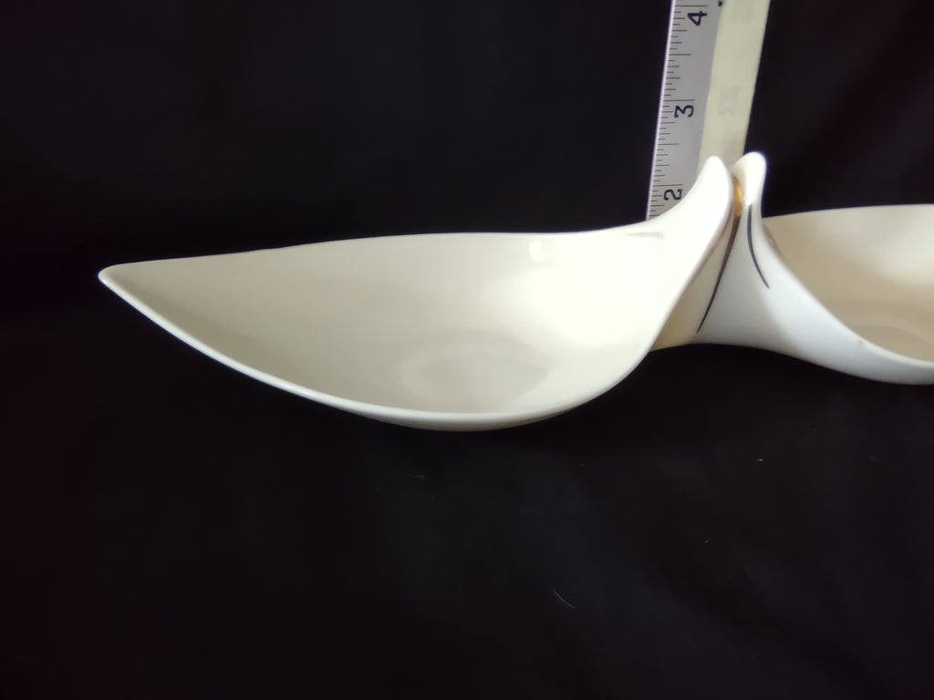 Vintage Lenox Double Condiment Serving Dish (lot 1982)