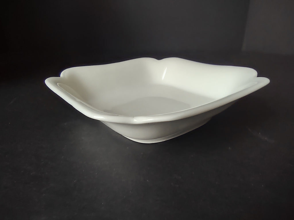 Haviland France Limoges Small Square Bowl 5-1/4" Plain White (lot 1016)