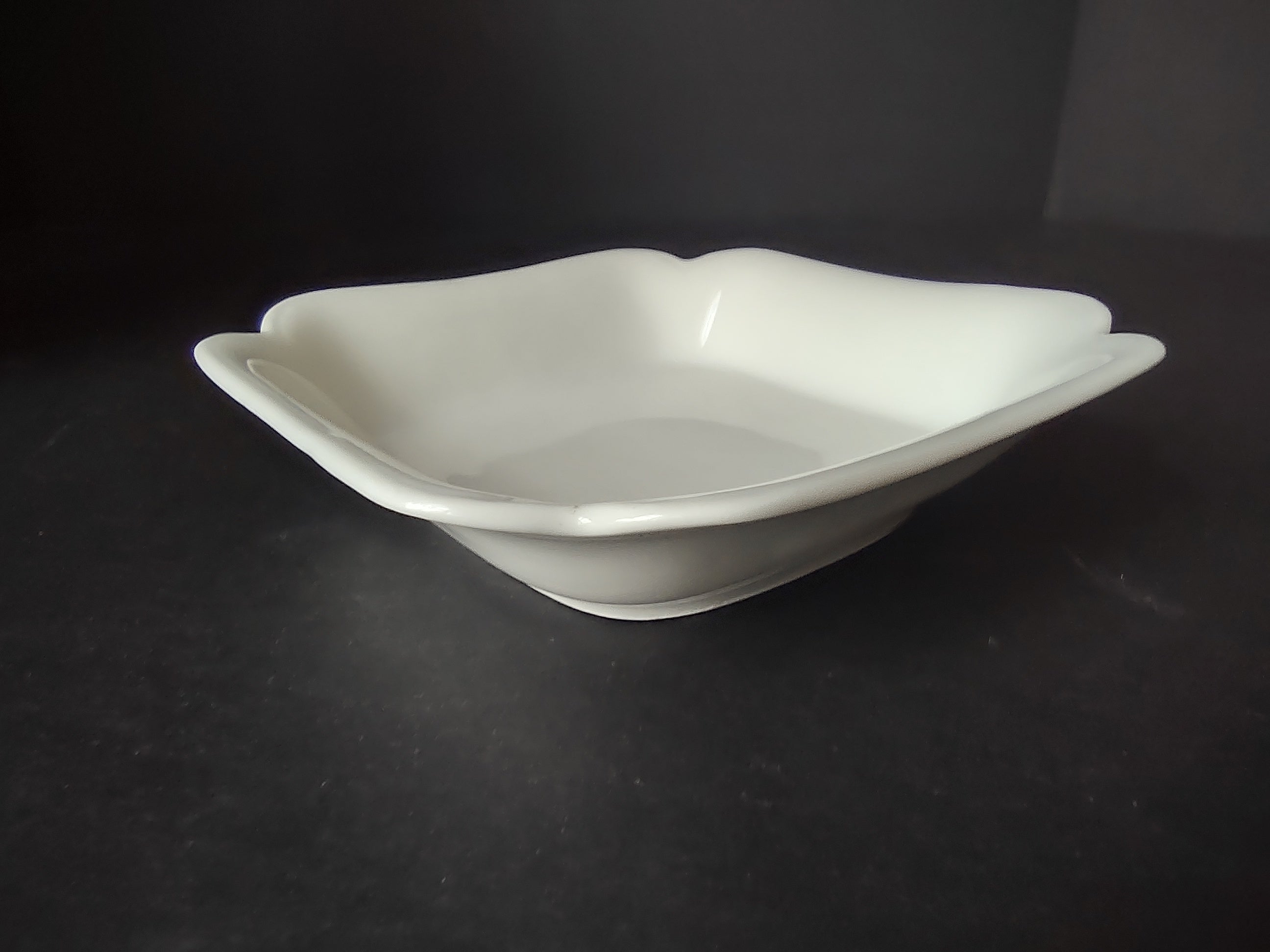 Haviland France Limoges Small Square Bowl 5-1/4" Plain White (lot 1016)