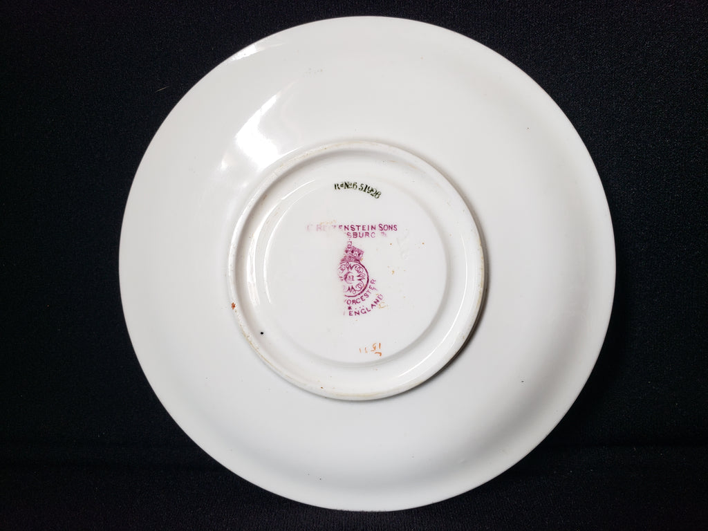 Vintage Royal Worcester Reizenstein Sons Saucer ONLY 5-3/4" (lot 2088)