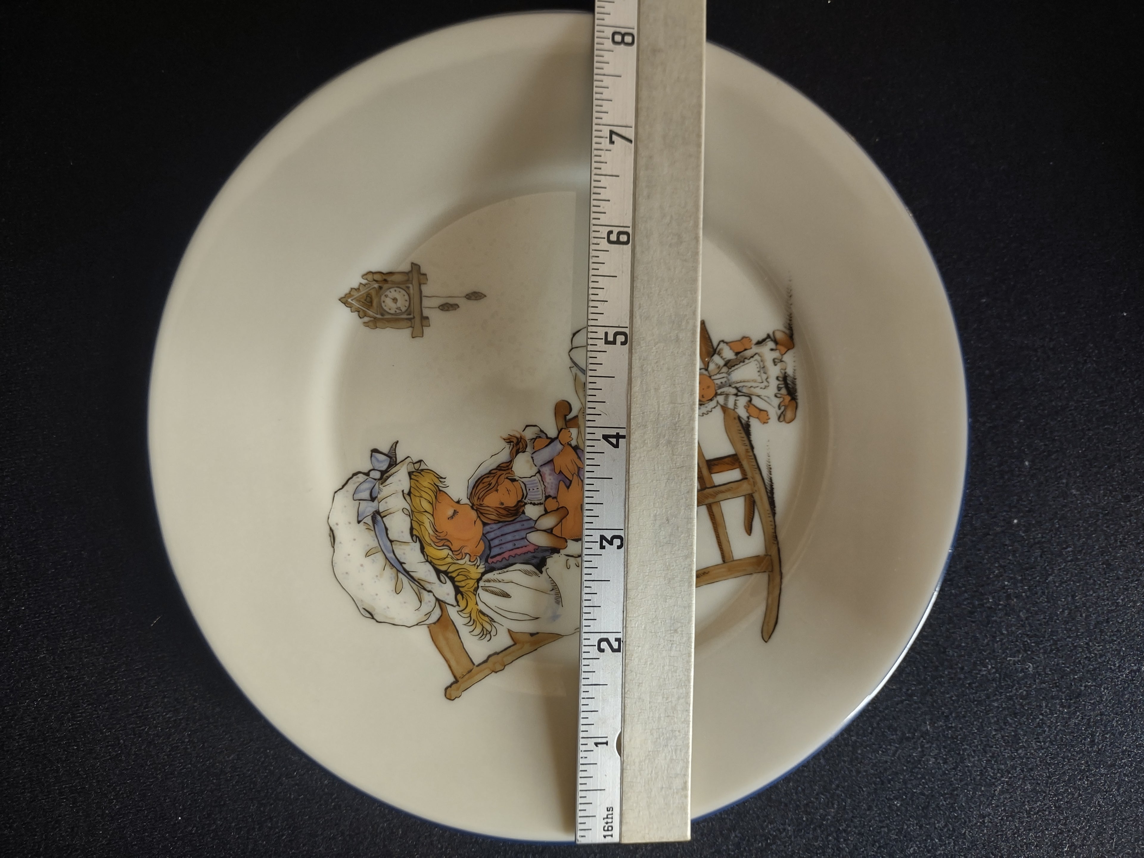 Vintage Lenox Special Dessert or Salad Plate Little Girl Nursery (lot 1859)