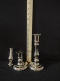 Vintage Silvertone Taper Candlestick Holder Adjusted 3.5 to 7 In. X 2 (Lot 4203)