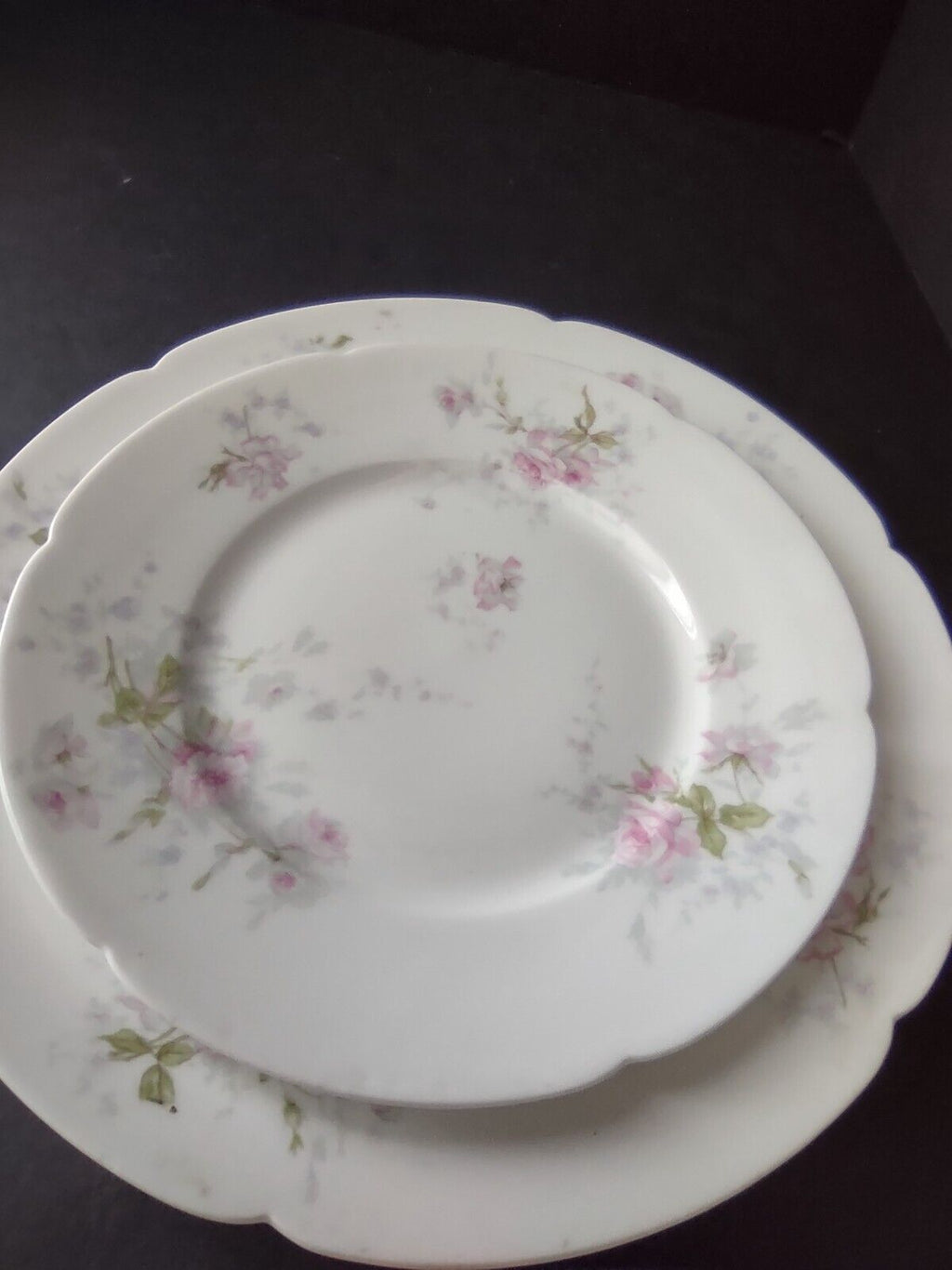 Haviland Limoges France Dinner Luncheon Plate Serving Platter Rose (lot 742)