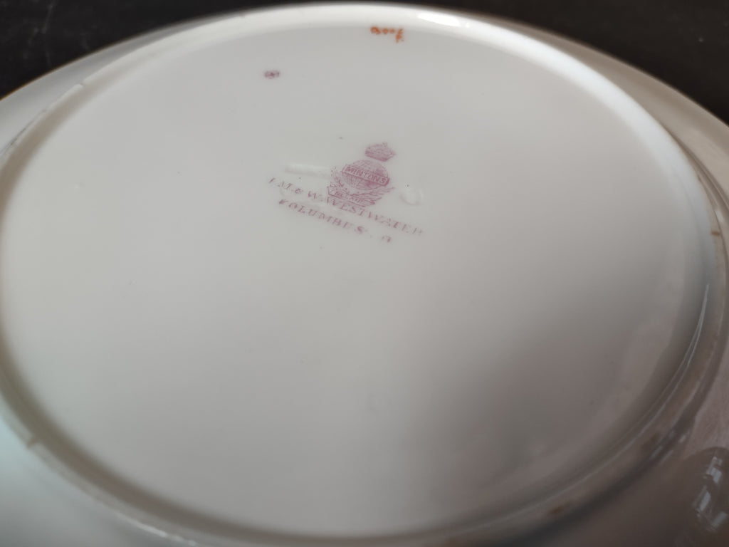 Vintage Minton Rose Yellow Trim Salad Plate x 4 Bone China England (lot 5483)