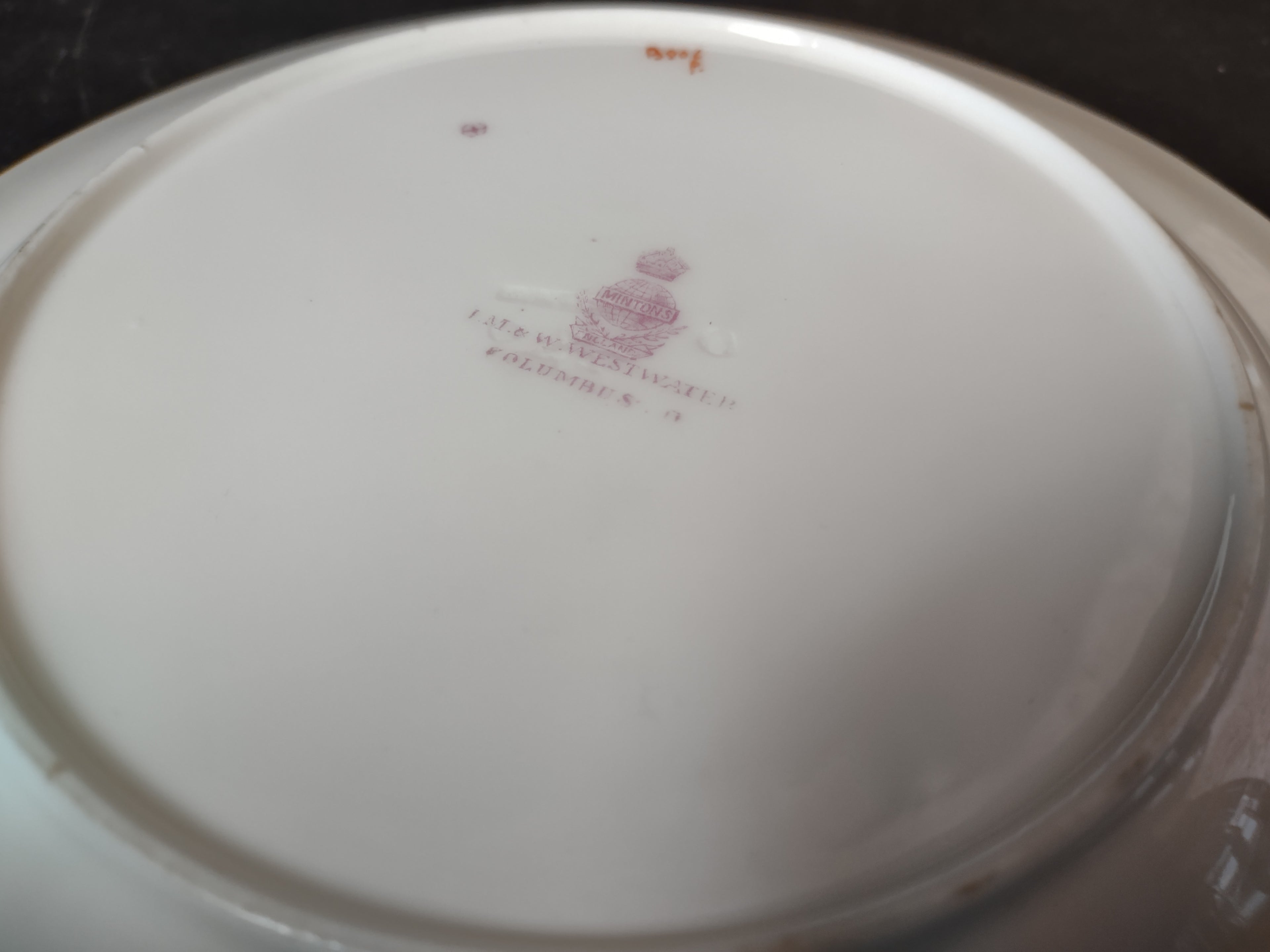 Vintage Minton Rose Yellow Trim Salad Plate x 4 Bone China England (lot 5483)