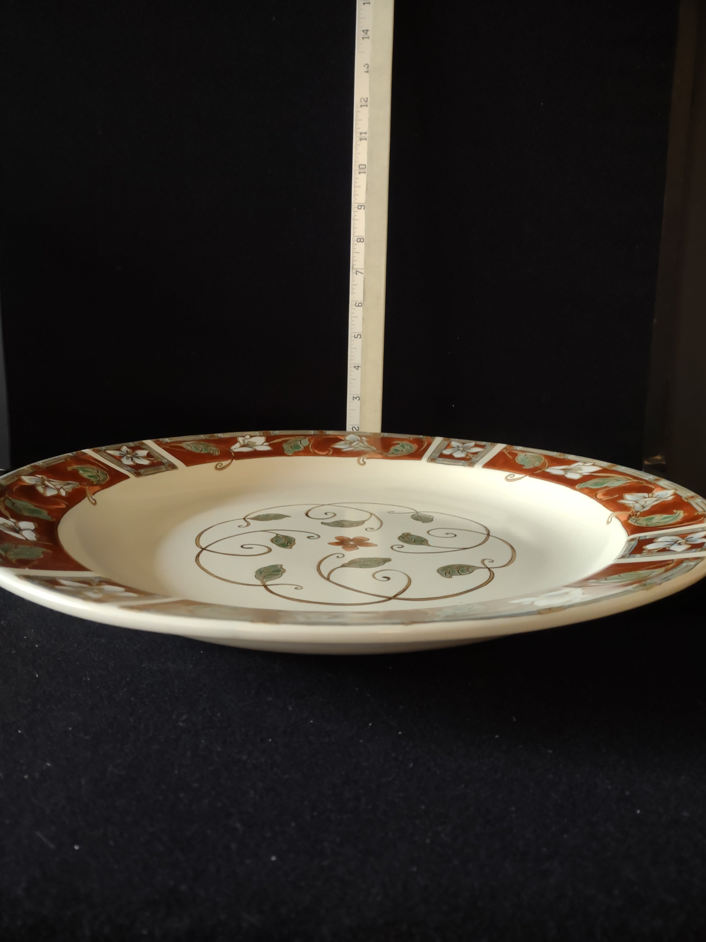 Vintage Pfaltzgraff Mission Flower Large 15" Serving Platter (Lot 5247)