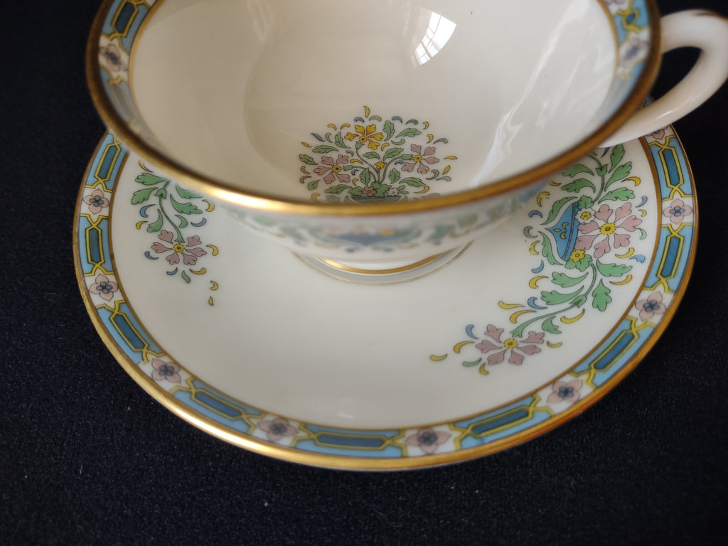 Vintage Lenox Tea Cup with Saucer Mystic Gold Stamp (lot 1812)