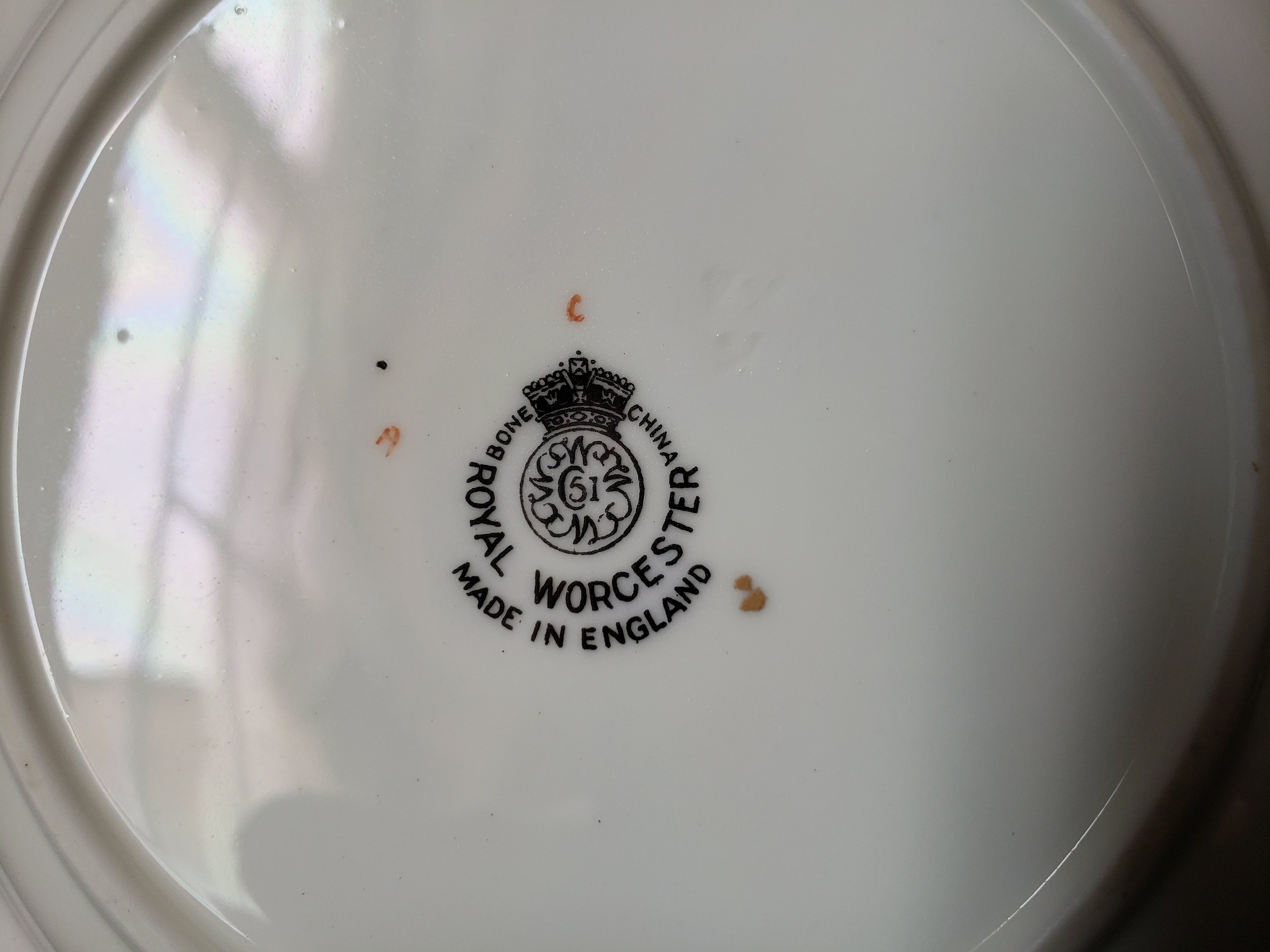 Vintage Royal Worcester Bread or Dessert Plate 6" (lot 2086)