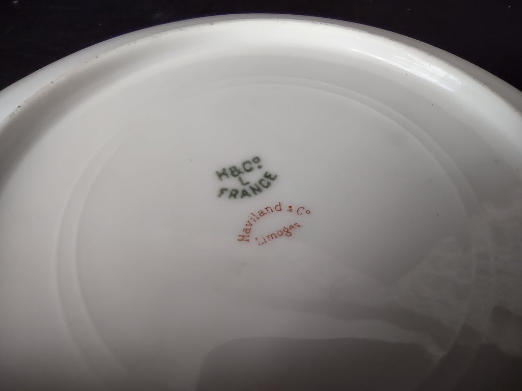 Haviland Limoges Dessert Plate Blue Flower French Chic (lot 994)
