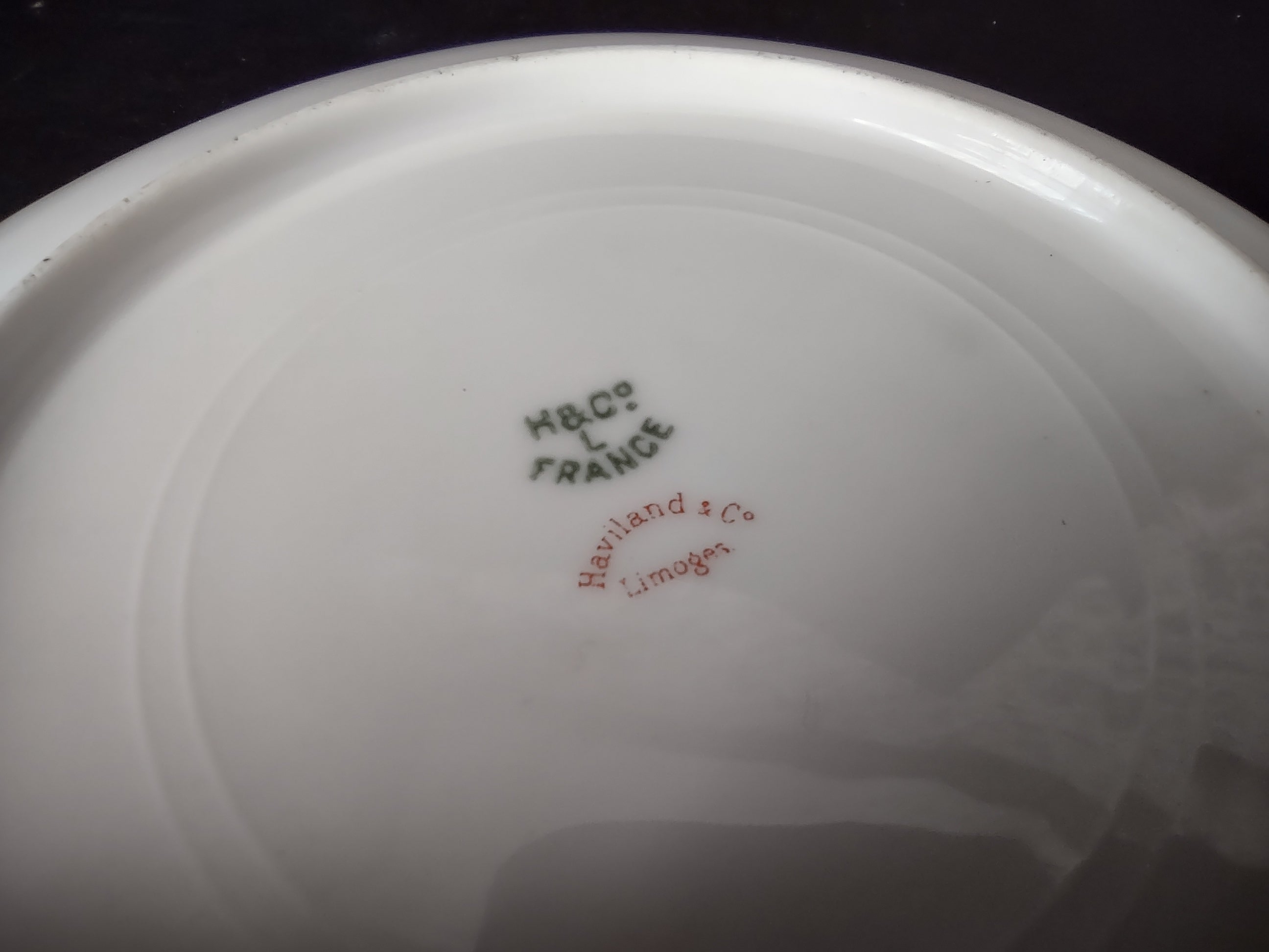 Haviland Limoges Dessert Plate Blue Flower French Chic (lot 994)