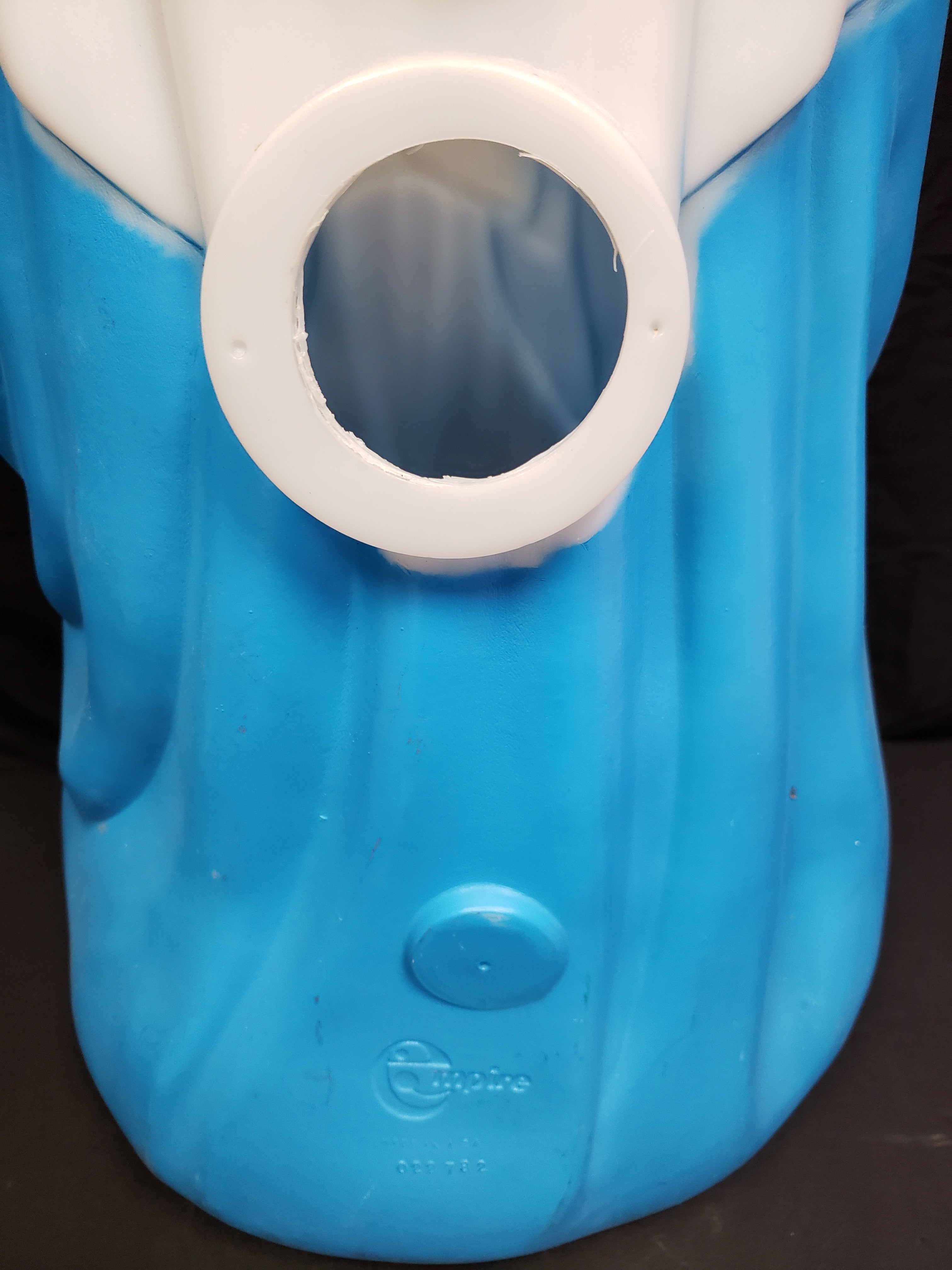 Vintage Christmas Outdoor Blue Open Eyes Mary Blow Mold 27" (lot 2265)