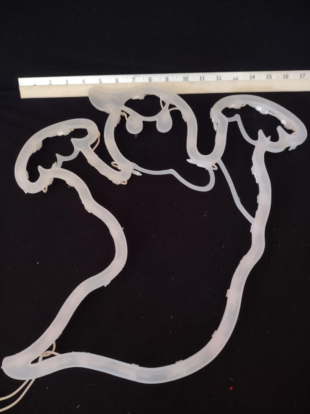 Halloween Lighted Ghost Window Wall Decoration REPAIRED (Lot 4363)