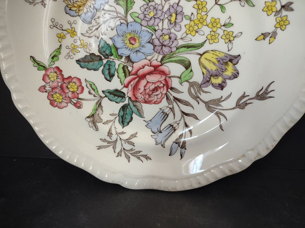 Vintage Spode English Countryside Romney Plate Ironstone x 2 (lot 5778)