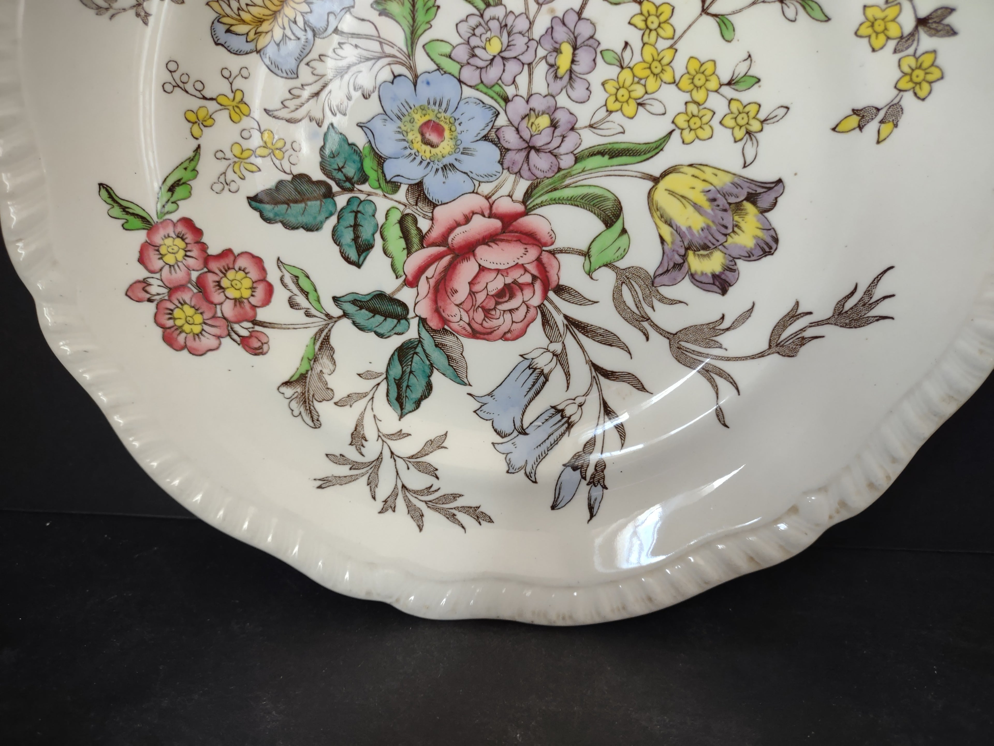 Vintage Spode English Countryside Romney Plate Ironstone x 2 (lot 5778)