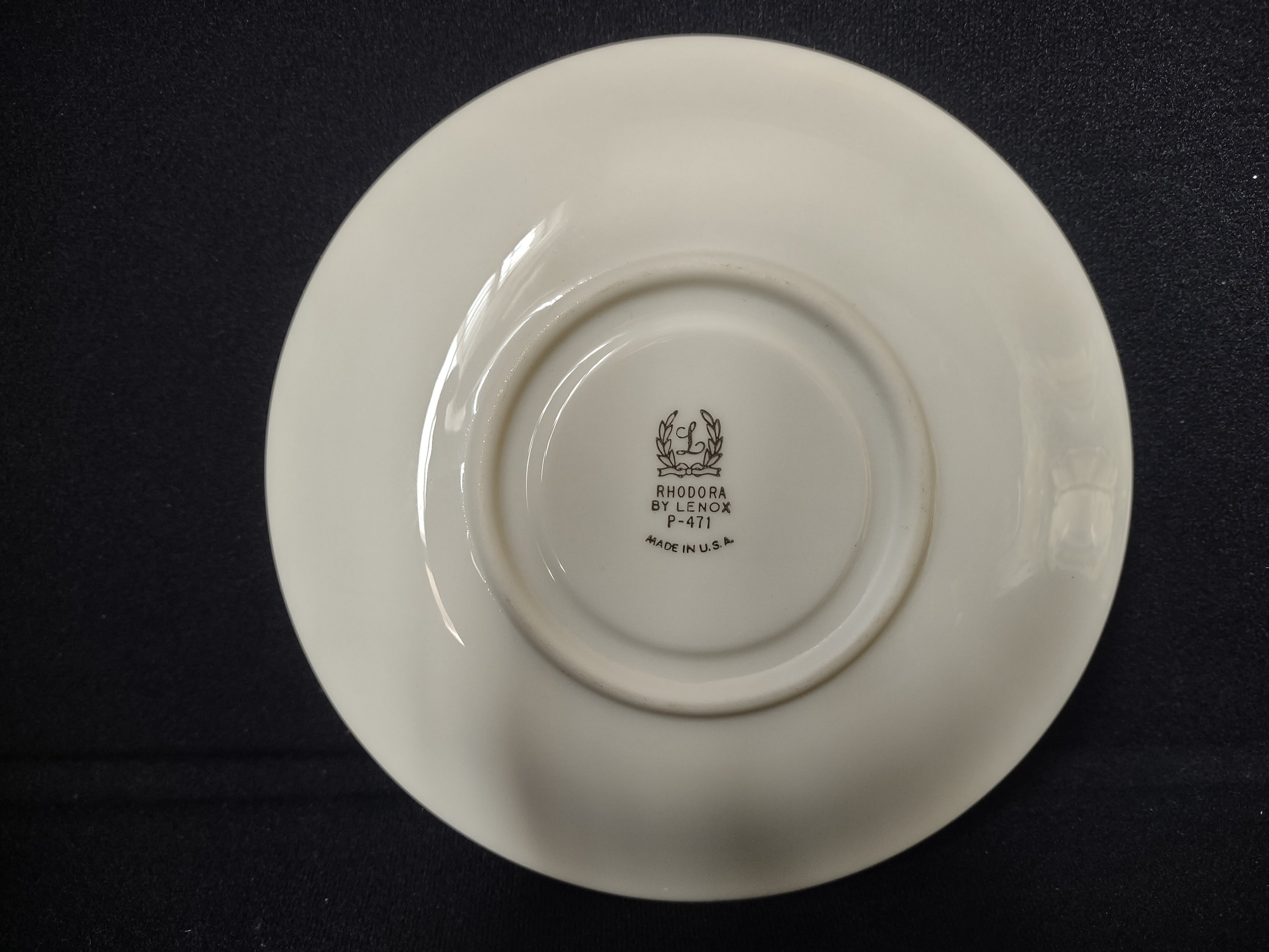 Vintage Rhodora by Lenox Saucer ONLY Rose Flower Gold (lot 1794)