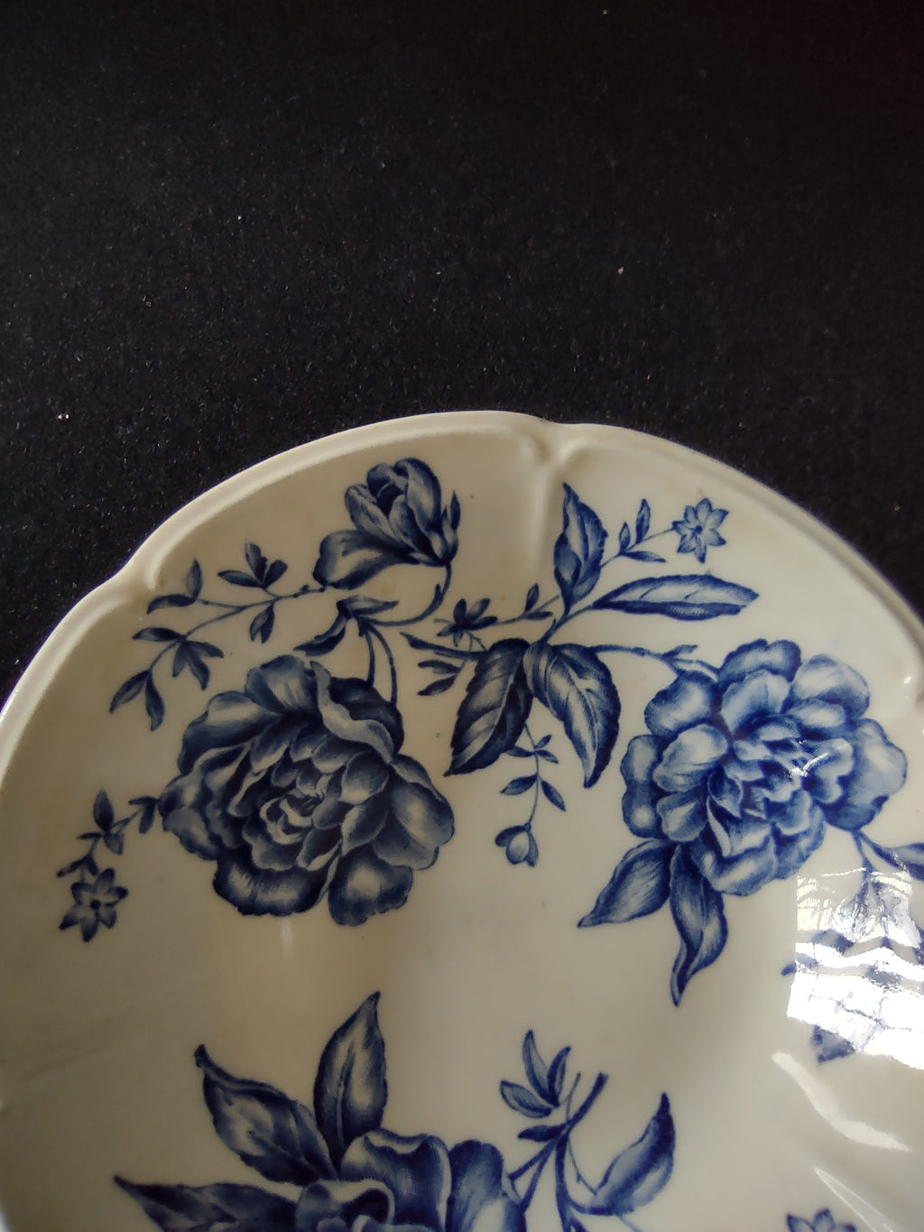 Vintage Johnson Brothers Dessert Bowl Windsor Ware Warwick Blue (Lot 5657)