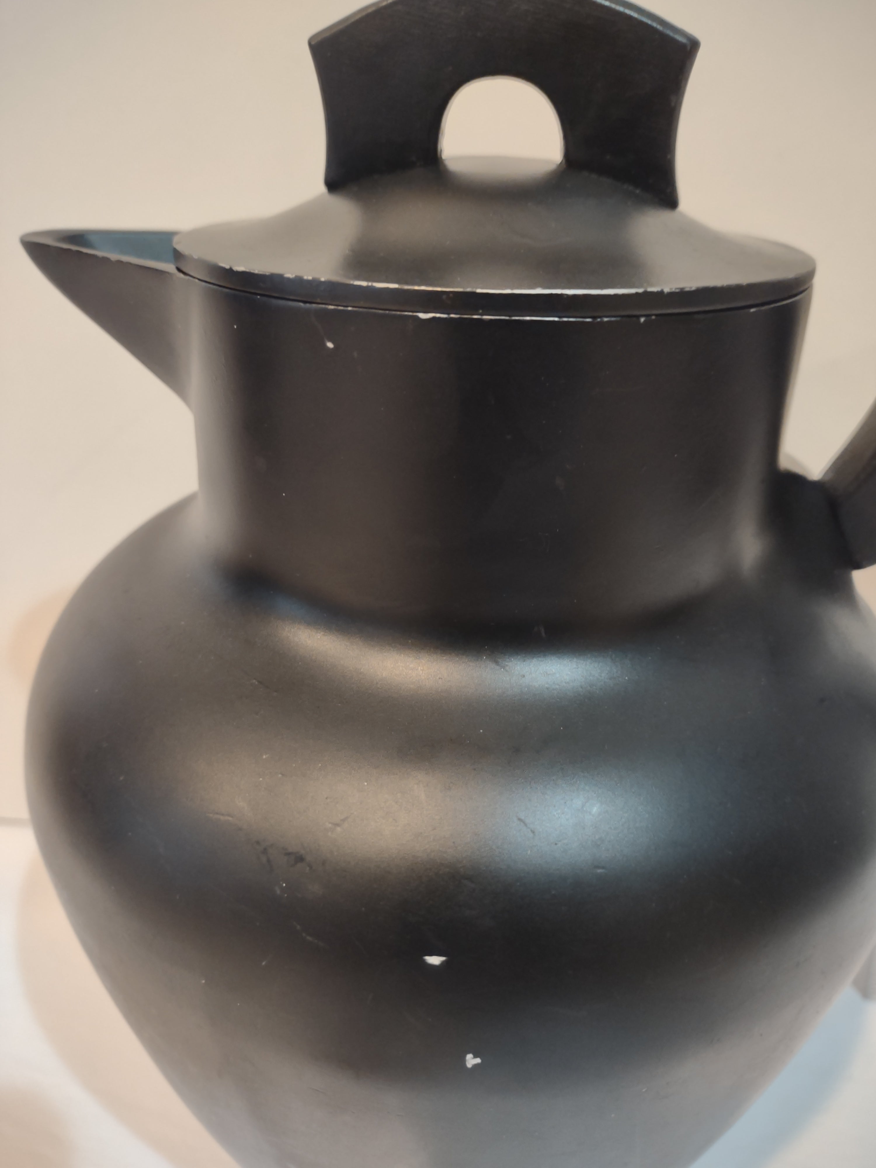 Vintage Super Maid Aluminum Coffee Tea Pot Black (lot 2656c)