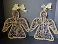 Set of 2 Angels Twine Golden Sparkly 13" (lot 1625)