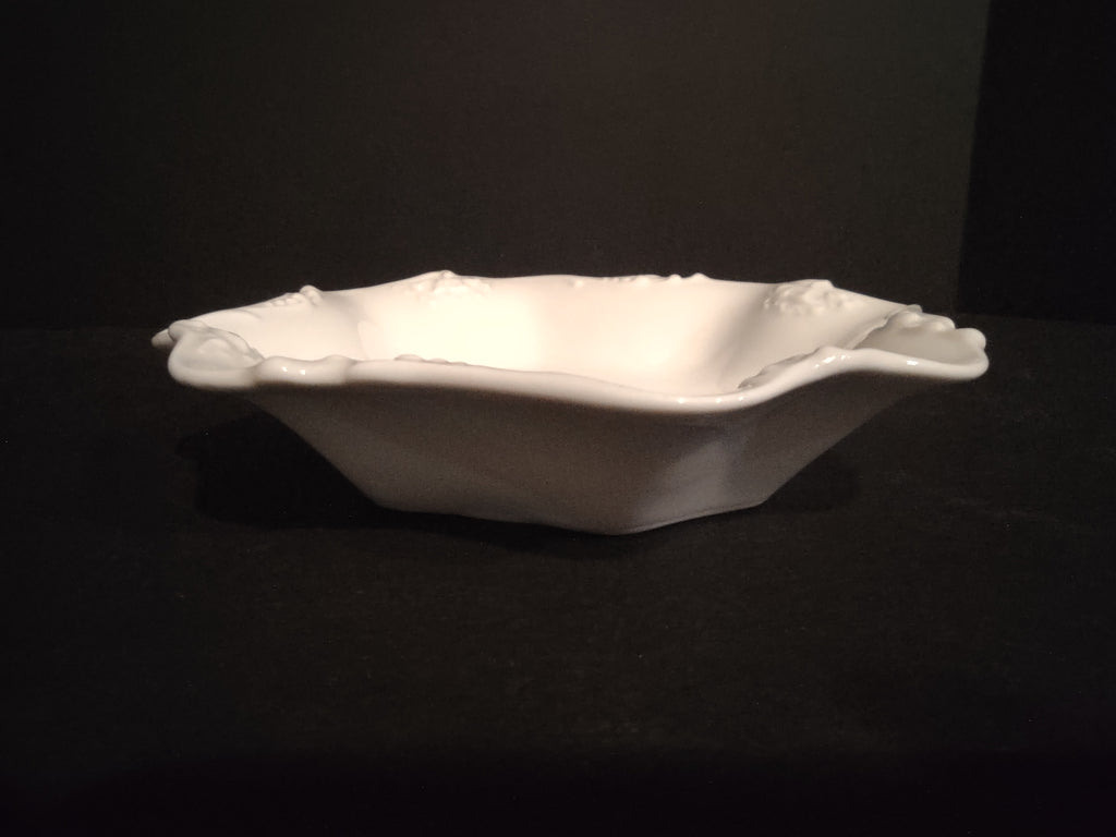 JP France Limoges Small Square Bowl Coupe Plate White (lot 1041)