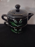 Vintage Brown Lustreware Stackable Tea Set NO Teapot (Lot 3985)