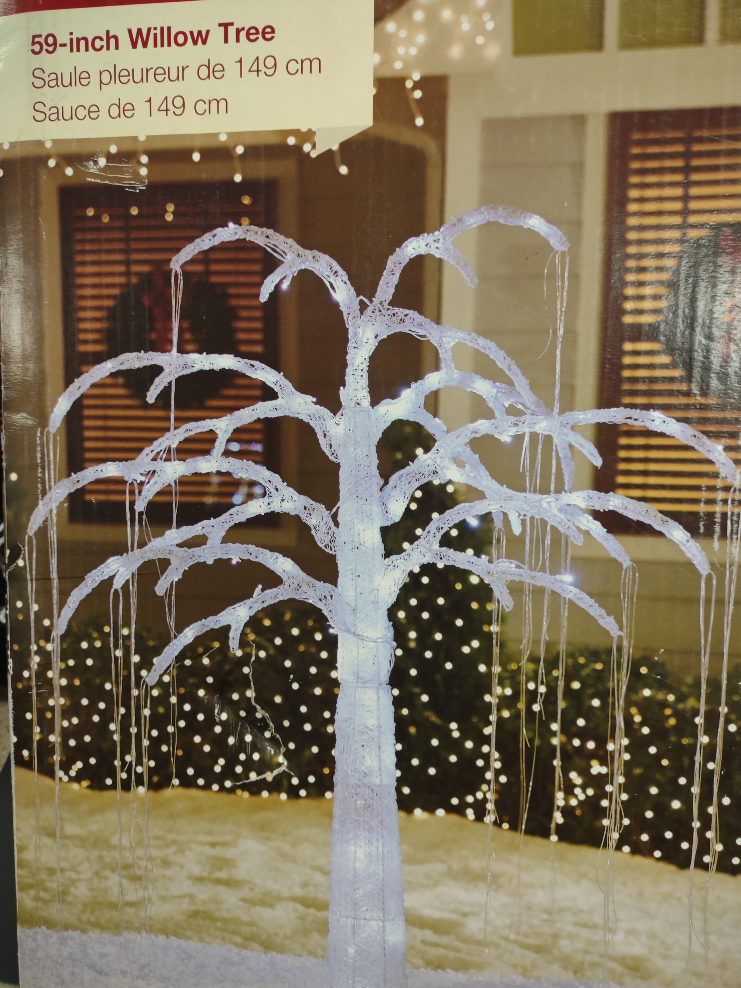 Christmas 59" Twinkling Willow Tree Indoor Outdoor (lot 2338)