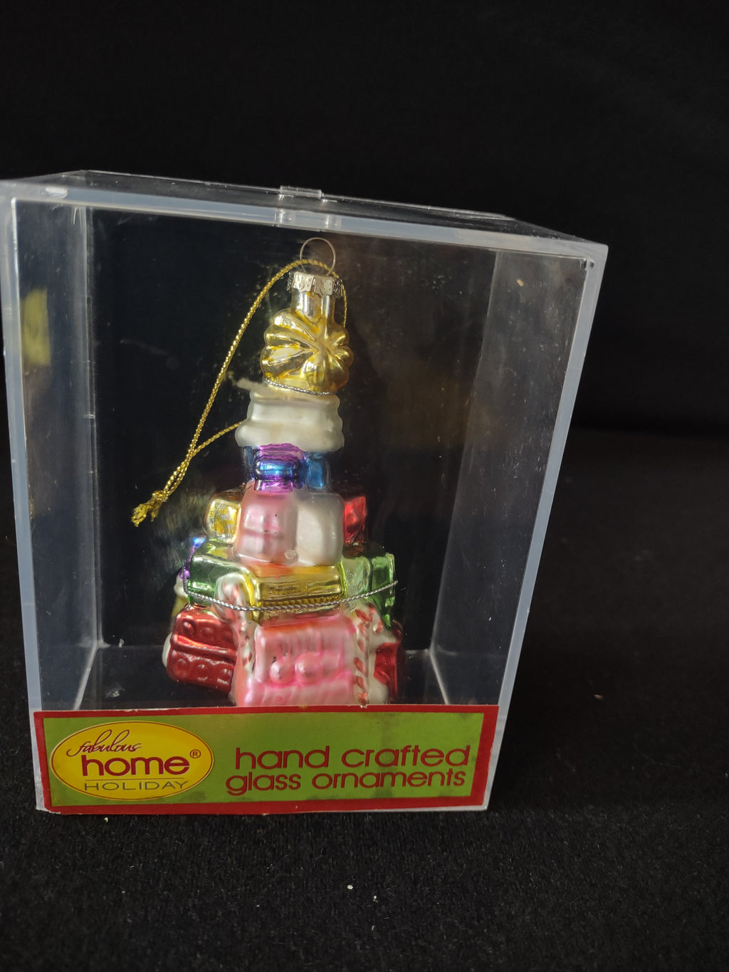 Vintage Christmas Glass Ornament Gift Tree (Lot 4049)