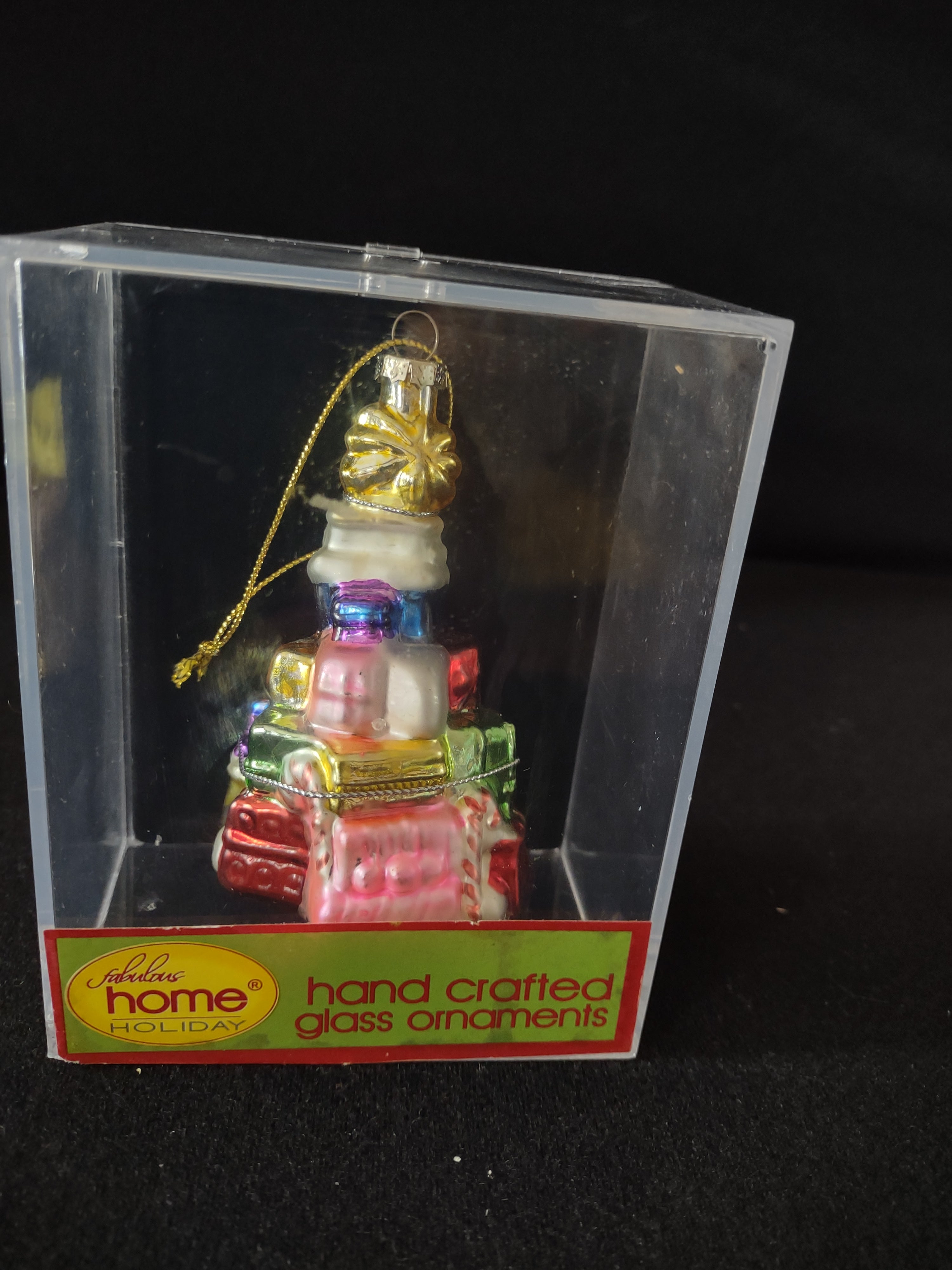 Vintage Christmas Glass Ornament Gift Tree (Lot 4049)