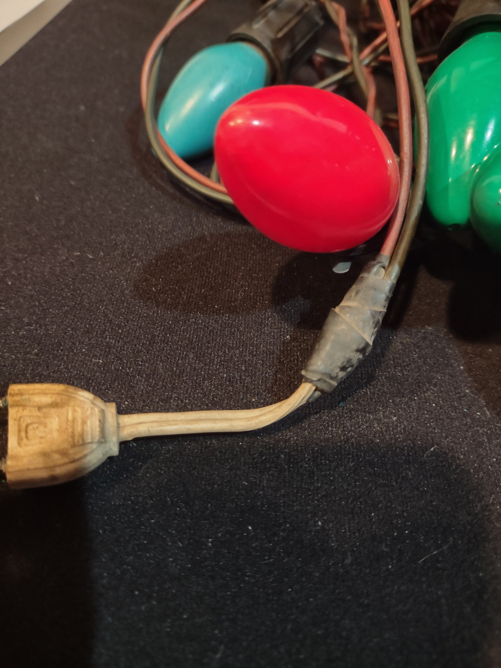 Christmas String Lights Vintage 25 Socket C9 Bulbs Works Paramount (lot 3284)