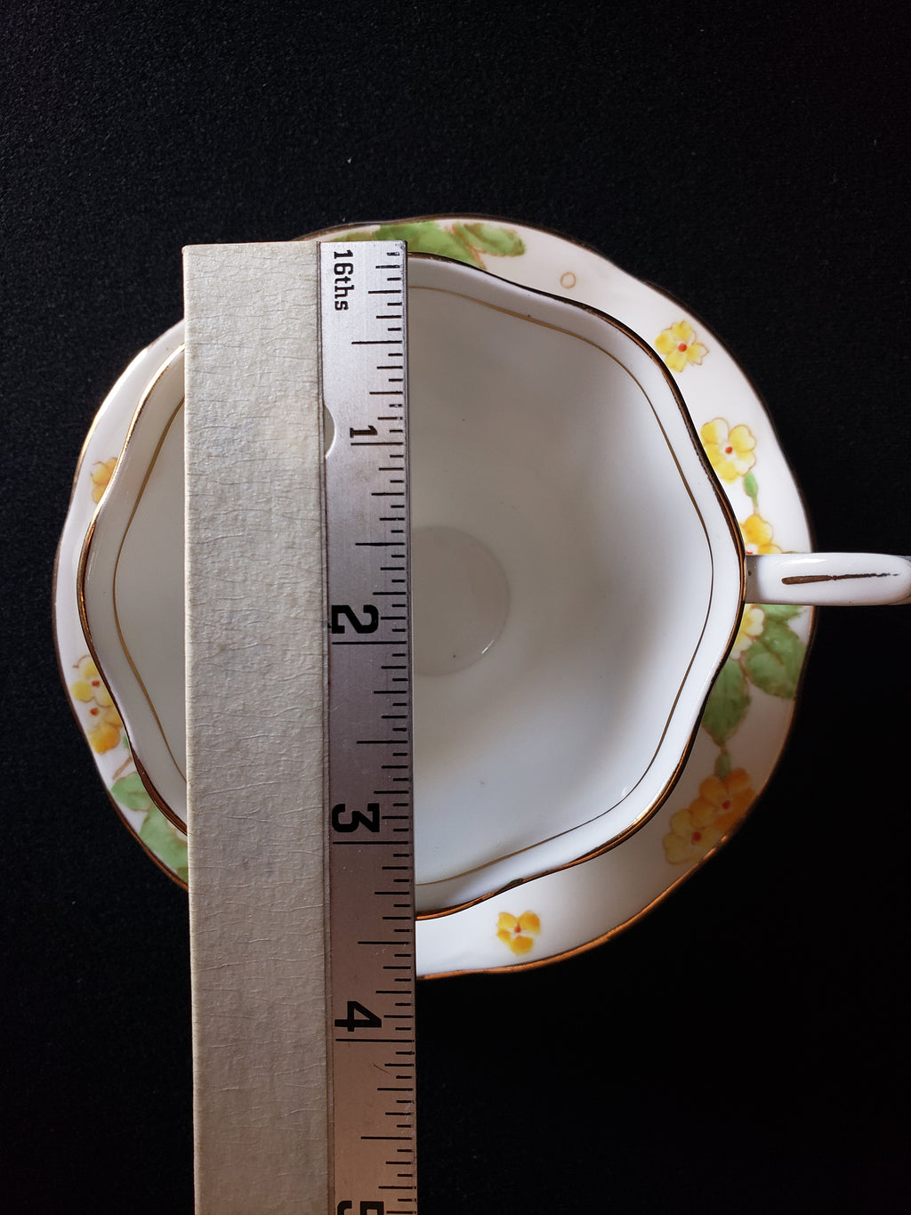 Vintage Royal Crown Albert Primrose Tea Cup with Saucer (lot 2031)