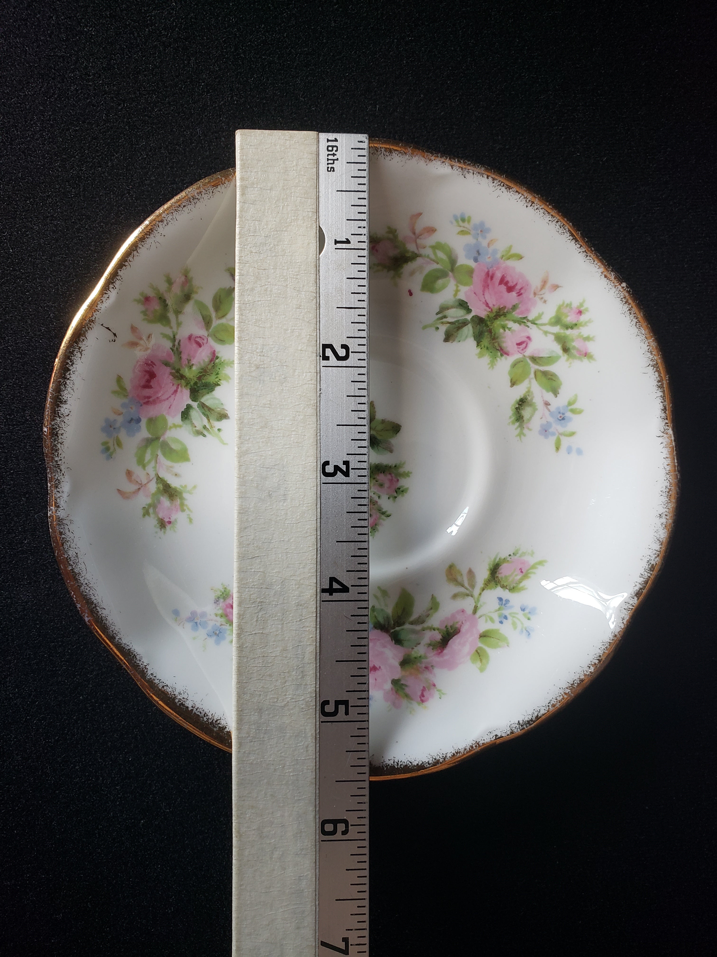 Vintage Royal Albert Bone China Moss Rose Saucer ONLY (lot 2017)
