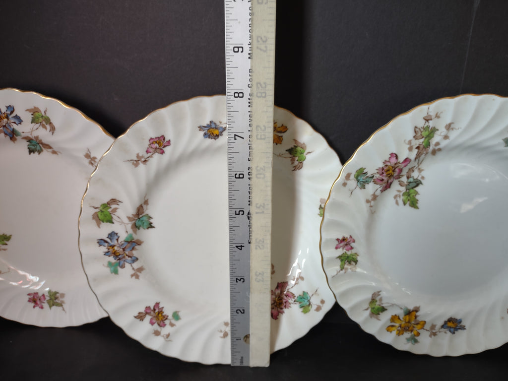 Vintage Minton England Bone Vermont Lunch Salad Plate x 3 IMPERFECT (lot 5461)