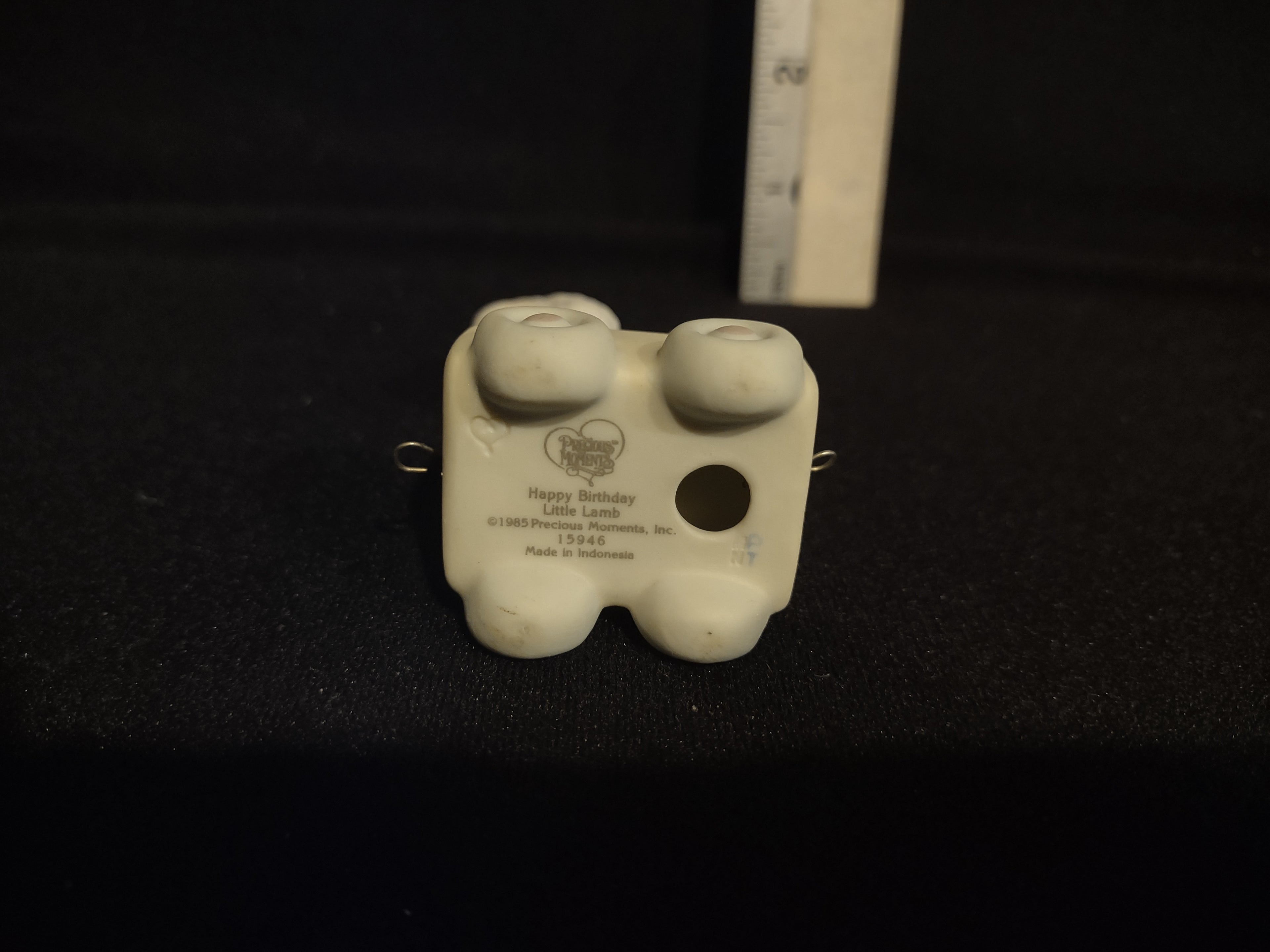 Precious Moments Birthday Train Year #1 Lamb Porcelain (lot 2556c)