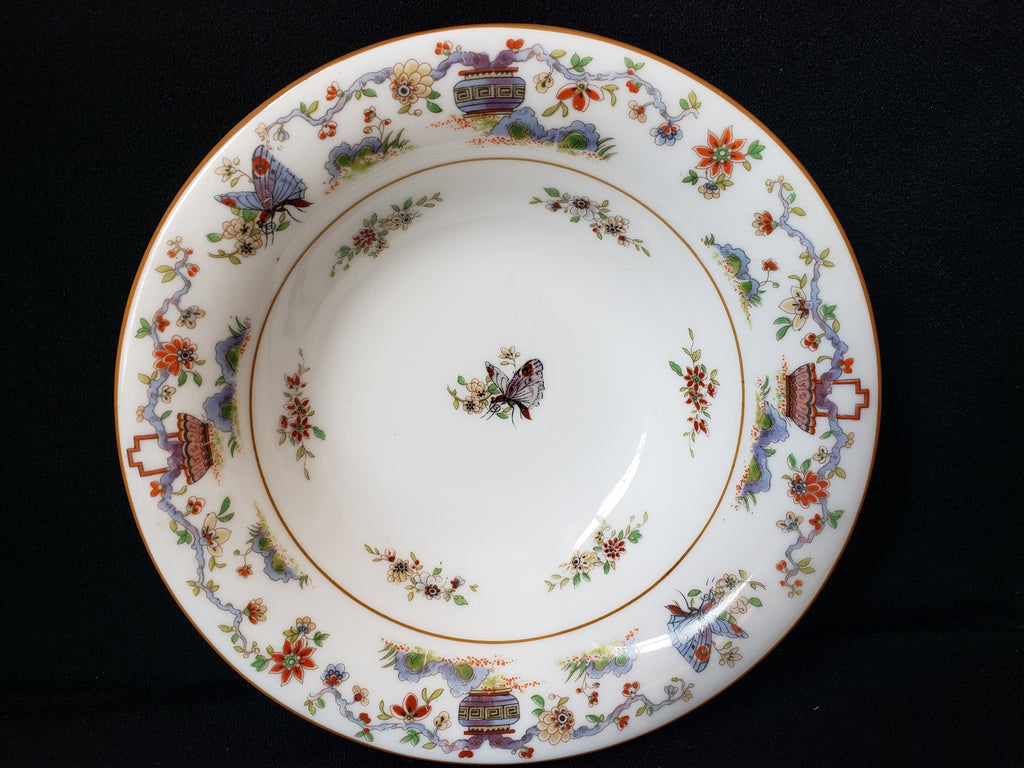Vintage Royal Worcester Higgins Seiter Butterfly Bowl 6-3/4" (lot 2119)