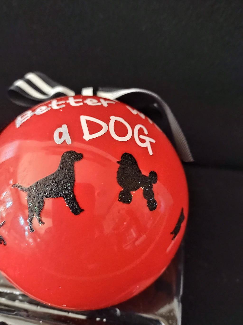 Christmas Life Is Better With A Dog 2016 Ornament Personalize Marker (Lot 3805