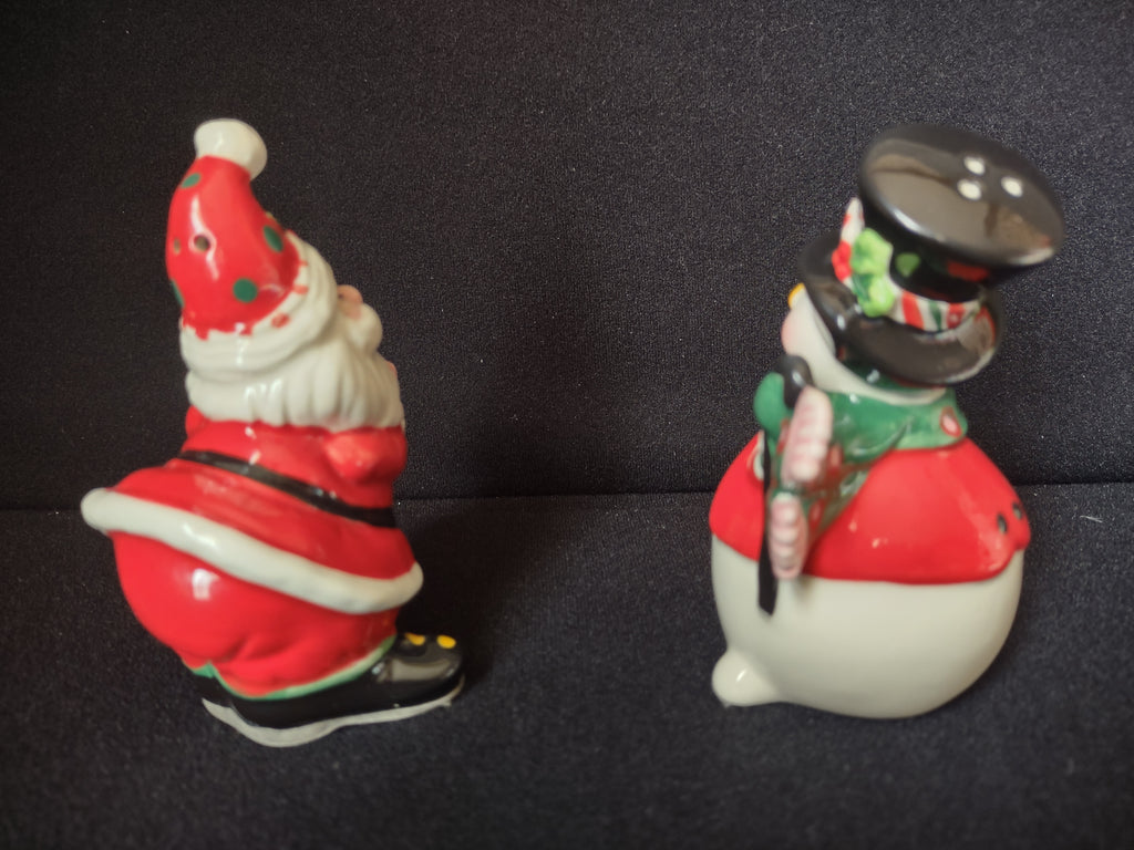 Fitz and Floyd Sweet Holiday Christmas Salt Pepper Shaker (lot 1530)