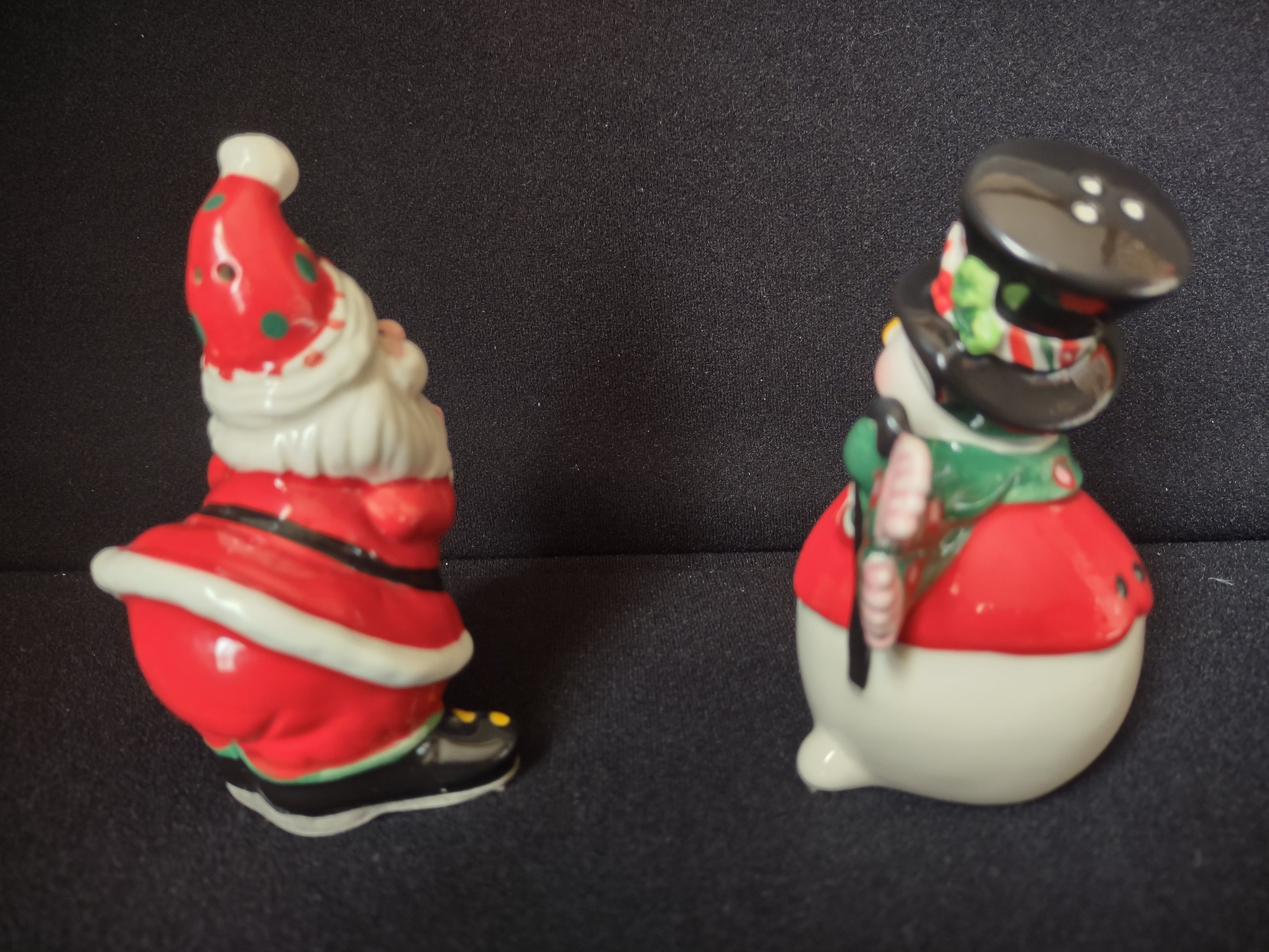 Fitz and Floyd Sweet Holiday Christmas Salt Pepper Shaker (lot 1530)