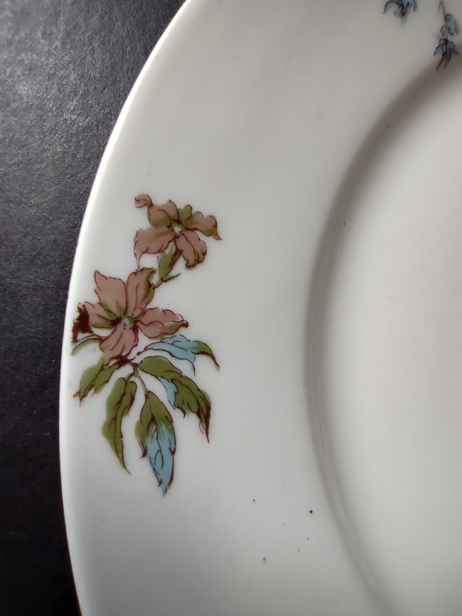 Depose Haviland Limoges Pink Brown Cornflower Luncheon /Salad Plate (lot 968)