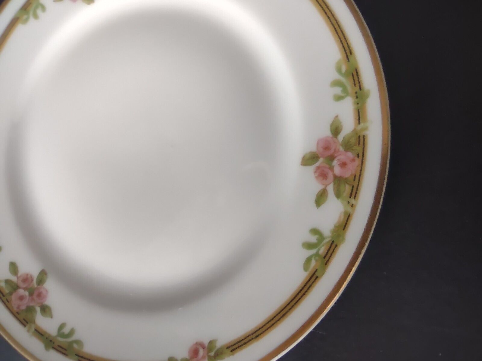Haviland Limoges Schleiger 625 A Red Rose 2 x Bread Butter Plate 6-1/4" (lot 538