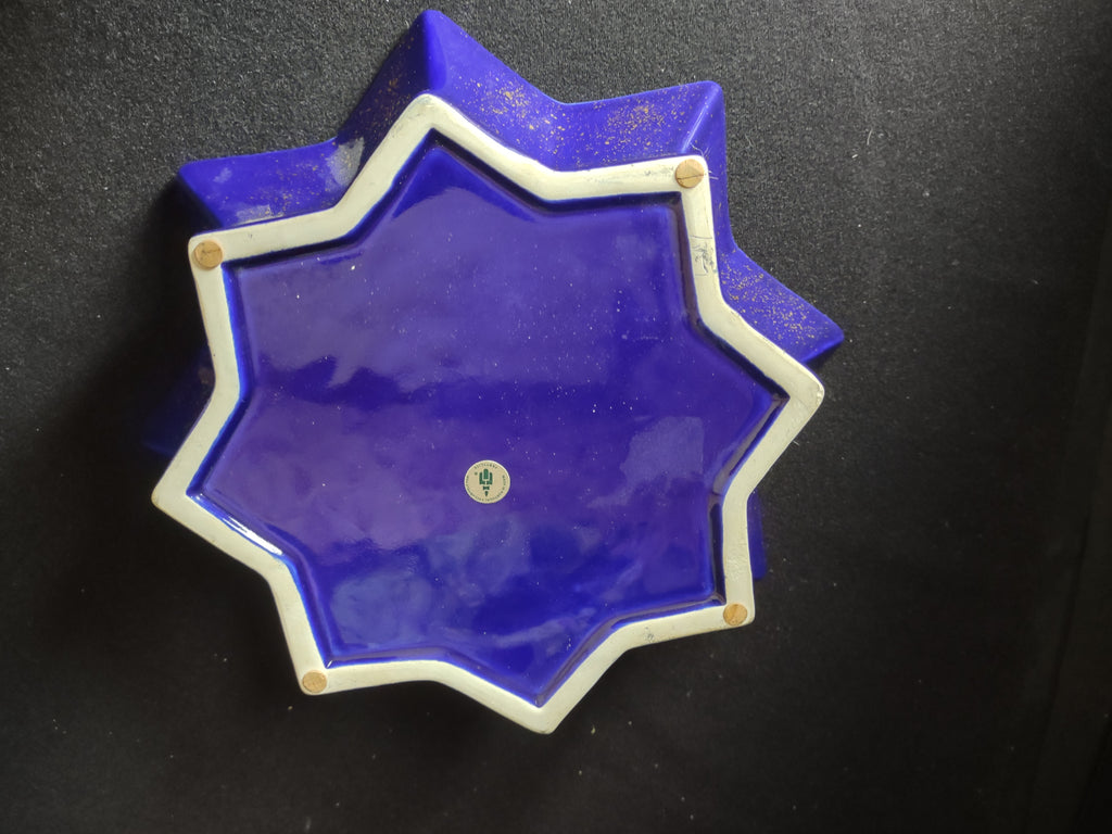 Partylite Radiant Star Candle Holder Purple with Gold (lot 2688c)