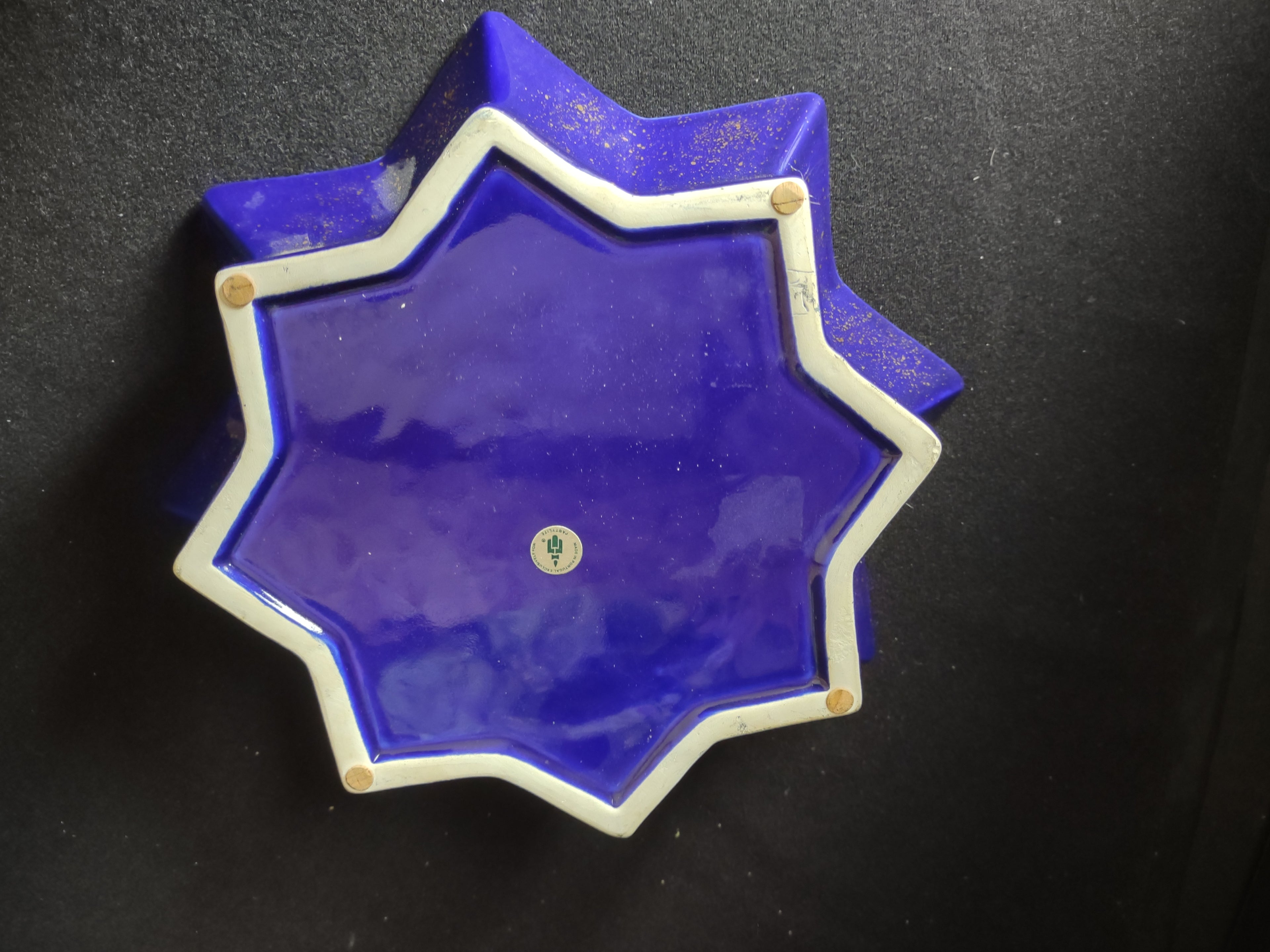 Partylite Radiant Star Candle Holder Purple with Gold (lot 2688c)